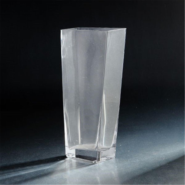 Diamond Star Diamond Star 64045 13 x 4 x 6.5 in. Tapered Rectangle Vase; Clear 64045